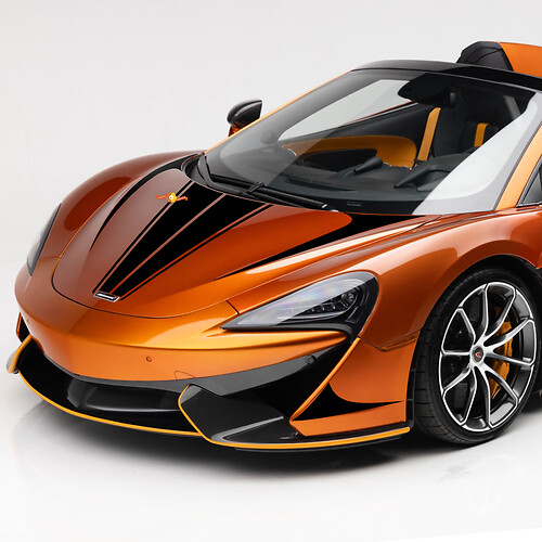 McLaren 750S Motorhaubenstreifen Grafik Vinyl Aufkleber Sticker
