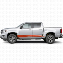 Parallele Kontur Tür- & Schweller-Vinylstreifen für Chevrolet Colorado 2. Generation 2015-2022_4
