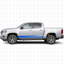 Parallele Kontur Tür- & Schweller-Vinylstreifen für Chevrolet Colorado 2. Generation 2015-2022_5