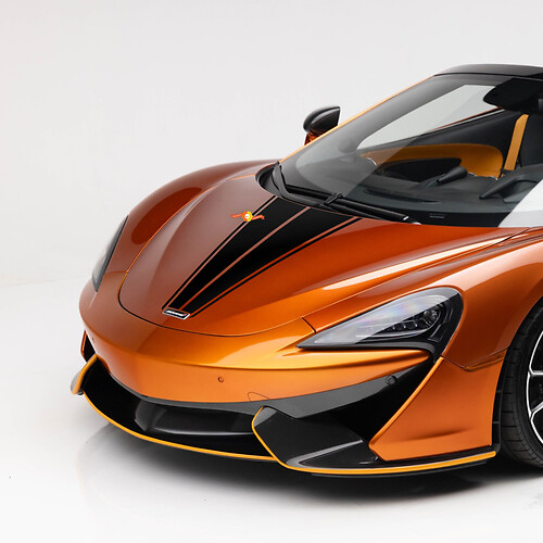 McLaren 570S Zentrale Motorhaubenstreifen Grafik Vinyl Aufkleber Sticker
 1