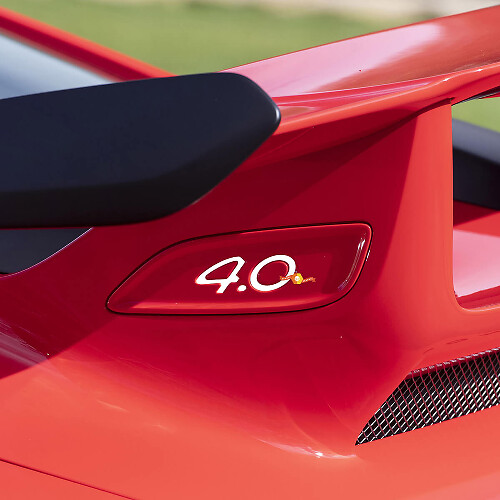 4.0 Heckflügel Einlagen Aufkleber für Porsche 911
