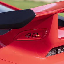 4.0 Heckflügel Einlagen Aufkleber für Porsche 911
 2