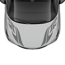 Motorhaube mit doppelter Tribal-Streifen-Renngrafik für Nissan ARIYA
 2