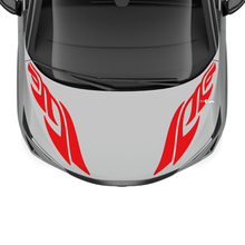 Motorhaube mit doppelter Tribal-Streifen-Renngrafik für Nissan ARIYA
 3