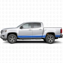 Schmale Akzent-Tür- und Seitenbettrand-Vinylstreifen für Chevrolet Colorado 2. Generation 2015-2022_5