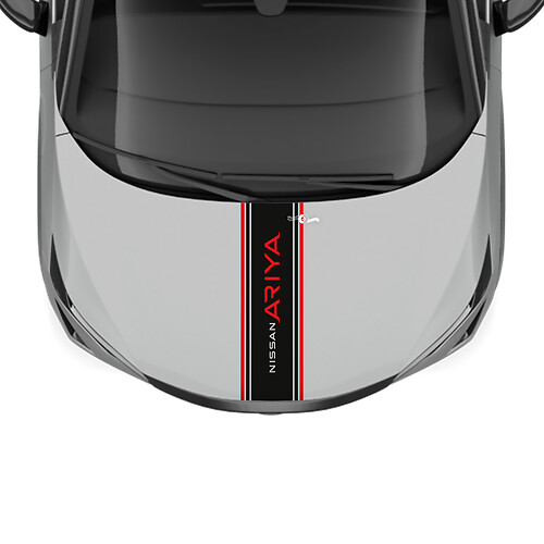 Motorhaube Doppelstreifen-Renngrafik-Aufkleber für Nissan ARIYA
