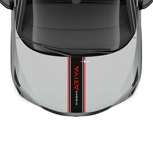 Motorhaube Doppelstreifen-Renngrafik-Aufkleber für Nissan ARIYA
