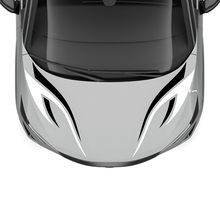 Motorhaube mit zweifarbigen Tribal-Streifen-Renngrafiken für Nissan ARIYA
 2