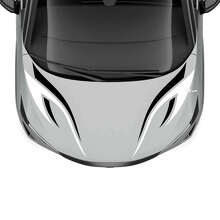 Motorhauben Dual Tribal Streifen Rennsportaufkleber 2 für Nissan ARIYA 2