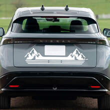 Heckberge Renngrafik Aufkleber für Nissan ARIYA
 2