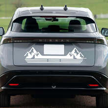 Heck Mountains Racing Streifen Grafikaufkleber für Nissan ARIYA 2