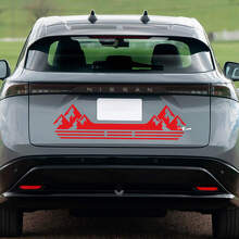 Heckberge Renngrafik Aufkleber für Nissan ARIYA
 3