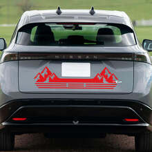 Heck Mountains Racing Streifen Grafikaufkleber für Nissan ARIYA 3