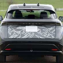 Heckberge Renngrafiken Aufkleber für Nissan ARIYA 2
 2