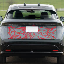 Heckberge Renngrafiken Aufkleber für Nissan ARIYA 2
 3