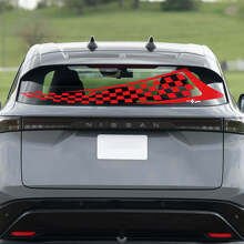 Heckklappen-Racing-Grafik mit kariertem Flaggenmuster für Nissan ARIYA
 3