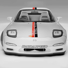 Vollständiges Kit Seitliche Motorhaubenstreifen Aufkleber - Individueller Vinylaufkleber für Mazda RX-7 Sport
 2