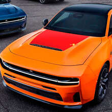Sixpack Motorhaubenfolierung Vinylaufkleber für Dodge Charger Daytona_3