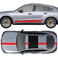 Racing-Stripes-Komplettset Vinyl-Aufkleber für Mercedes-Benz GLC-Klasse 2018-2023_3