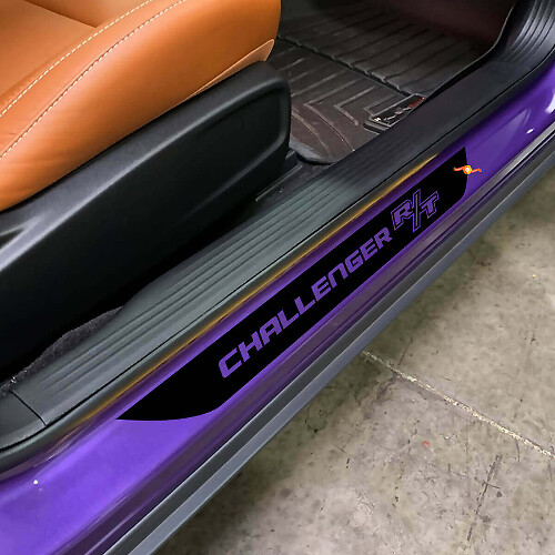 Beschriftungs-Vinyl-Türschwellen-Streifenaufkleber für Dodge Challenger