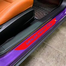 R/T mit benutzerdefiniertem Schriftzug Türschwellen-Streifen Vinyl-Aufkleber Kit für Dodge Challenger_3
