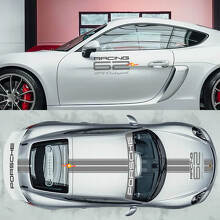 GT4 Clubsport Racing Seitenschürze Dach Windschutzscheibe Banner Aufkleber Grafiken für Porsche 718 Cayman
_2