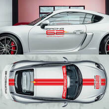 GT4 Clubsport Racing Seitenschürze Dach Windschutzscheibe Banner Aufkleber Grafiken für Porsche 718 Cayman
_3