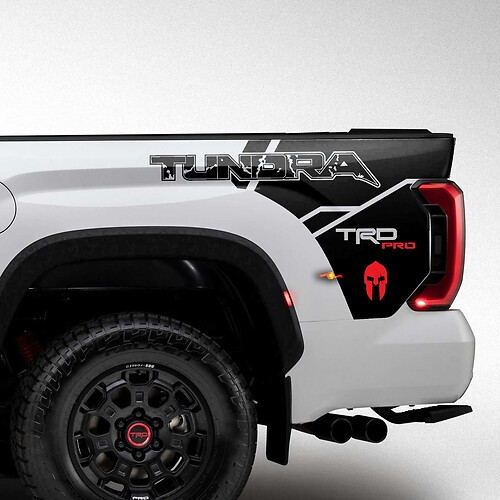 Tundra Raptor Style Gladiator Bettseiten-Aufkleber für Toyota Tundra TRD PRO
