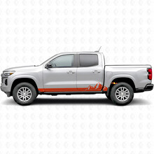 Mountain Range Tür- & Schweller-Vinylstreifen für Chevrolet Colorado 3. Generation 2023-2026_4
