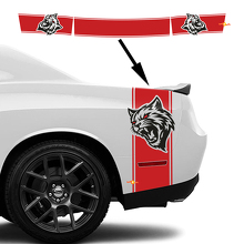 Wildcat-Style Seiten- und Heckband-Streifen Vinyl-Aufkleber-Set für Dodge Challenger_2