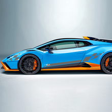 Karierte Flagge Seiten-Vinyl-Aufklebergrafiken für Lamborghini STO
 2