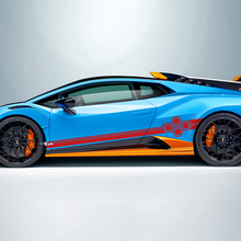 Sechseckige Streifen Seiten-Vinyl-Aufklebergrafiken für Lamborghini STO
 3