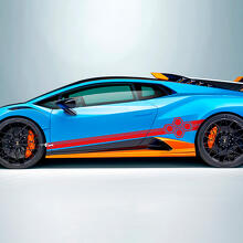 Sechseckige Streifen Seiten-Vinyl-Aufklebergrafiken für Lamborghini STO
 3