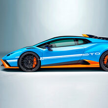 Seitenstreifen Vinyl Aufkleber Grafiken für Lamborghini STO
 2