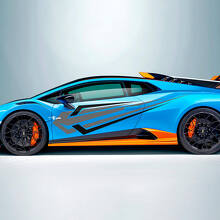 Meteor Abstrakte Türseitenstreifen Vinyl Aufkleber Sticker Grafik für Lamborghini STO 2