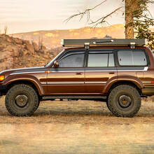Vintage Seitenstreifen Vinylaufkleber für Toyota Land Cruiser 80 Serie_2