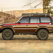 Seiten Retro Vintage Grafikstreifen für Toyota Land Cruiser 80 Serie
 3