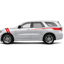 Seitenhintere und vordere Hash-Kotflügelstreifen Tür-Vinylgrafik-Aufkleberstreifen für Dodge Durango
 3