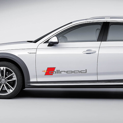 Paar Audi Allroad Aufkleber Seitentüren Sticker Decals
