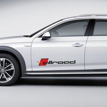 Paar Audi Allroad Aufkleber Seitentüren Sticker Decals
 3