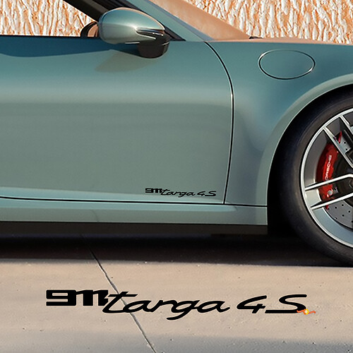 Seitentüren Aufkleber für Porsche 911 Targa 4S 2026
 1