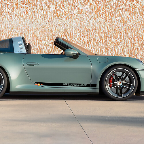 Seitentüren Dekorative Aufkleber für Porsche 911 Targa 4S 2026
 1