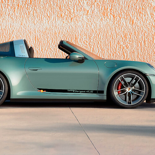 Seitentüren Dekorative Aufkleber für Porsche 911 Targa 4S 2026
