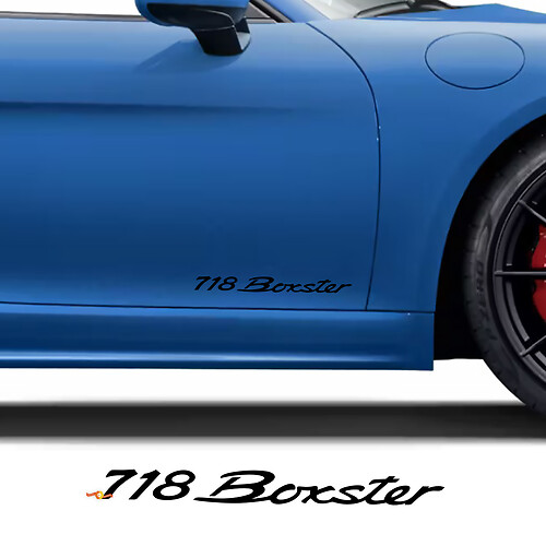 Seitentüren Aufkleber für Porsche 718 Cayman Spyder RS
 1