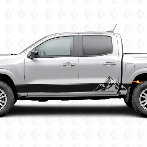 Schichtweise gestaltete Tür- und Schweller-Vinylstreifen für Chevrolet Colorado 3. Generation 2023-2026_1