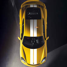 Doppelte Motorhauben-Dachstreifen-Aufkleber für Porsche Cayman 718
 2