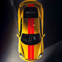 Doppelte Motorhauben-Dachstreifen-Aufkleber für Porsche Cayman 718
 3