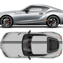 Motorhaube Dach Kofferraum und Türen Seitenstreifen Grafiken Aufkleber Sticker für Toyota Supra GR MKV A90 A91
 2