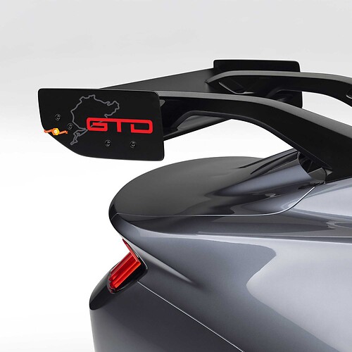Nürburgring GTD Spoiler Aufkleber für Ford Mustang GTD Spoiler
 1