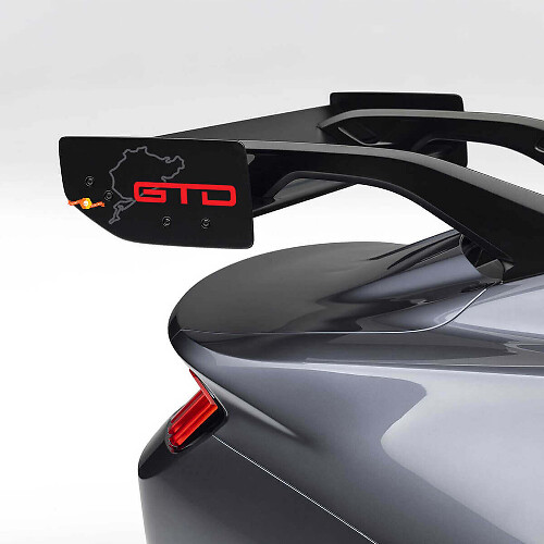 Nürburgring GTD Spoiler Vinyl-Aufkleber für Musclecar Musclecarmodel GTD
